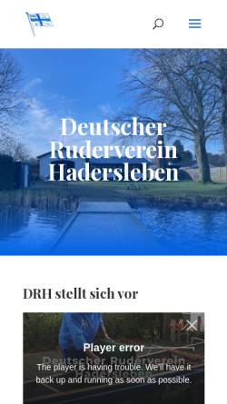 Vorschau der mobilen Webseite www.drh.nrv.dk, Deutscher Ruderverein Hadersleben