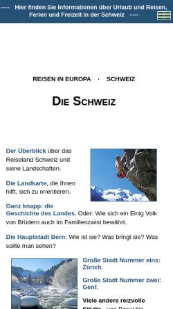 Vorschau der mobilen Webseite www.reiserat.de, Reiserat: Reisen in der Schweiz