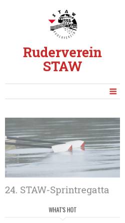 Vorschau der mobilen Webseite www.ruderverein.at, Ruderverein STAW