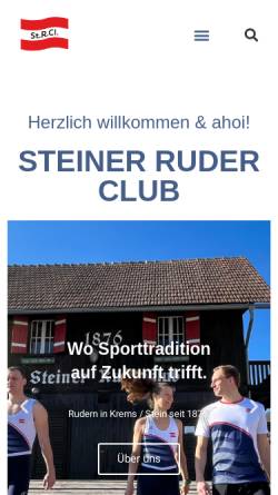 Vorschau der mobilen Webseite www.steiner-ruder-club.at, Steiner Ruder-Club
