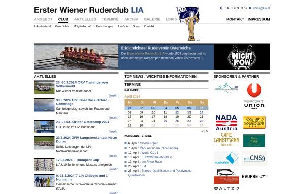 Vorschau von www.lia.at, 1. Wiener Ruderclub LIA
