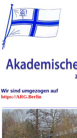 Vorschau der mobilen Webseite www.argberlin.org, Akademische Rudergesellschaft zu Berlin e.V.