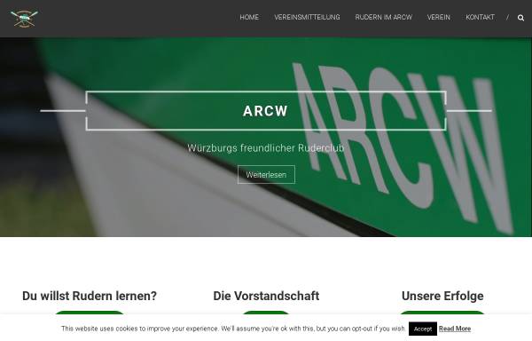 Vorschau von www.arcw.de, Akademischer Ruderclub Würzburg e.V.
