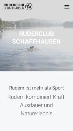 Vorschau der mobilen Webseite www.ruderclub-schaffhausen.ch, Ruderclub Schaffhausen