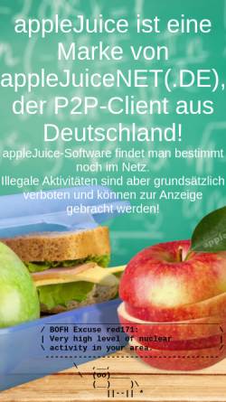Vorschau der mobilen Webseite www.applejuicenet.de, Applejuicenet.de