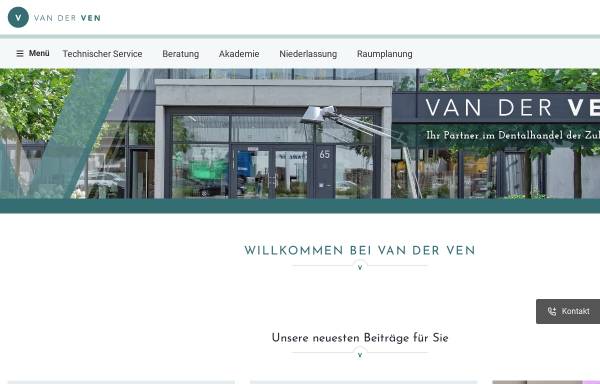 Vorschau von www.vanderven.de, van der Ven Dental Gmbh & Co. KG
