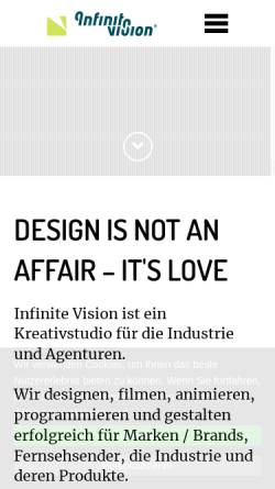 Vorschau der mobilen Webseite www.infinitevision.de, infinite vision