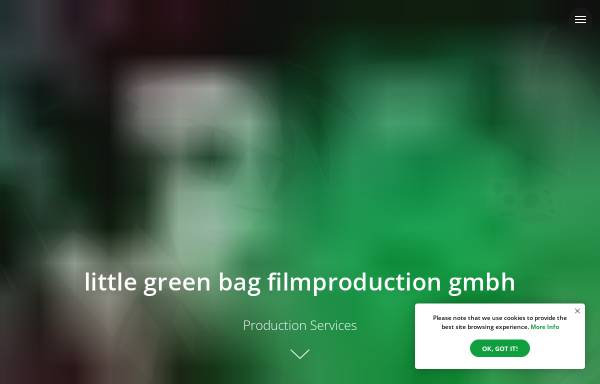 Vorschau von www.littlegreenbag.de, little green bag film production gmbh