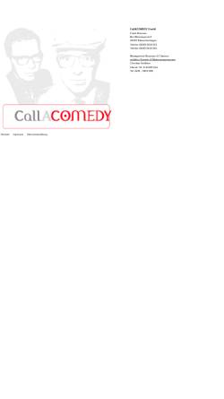 Vorschau der mobilen Webseite www.callacomedy.de, CallACOMEDY