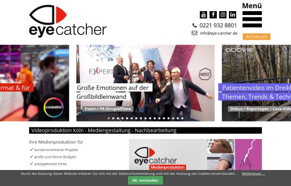 Vorschau von www.eye-catcher.de, Eyecatcher Medienproduktion GmbH