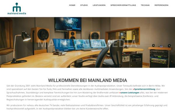 Vorschau von mainland-media.de, Mainland Media GmbH
