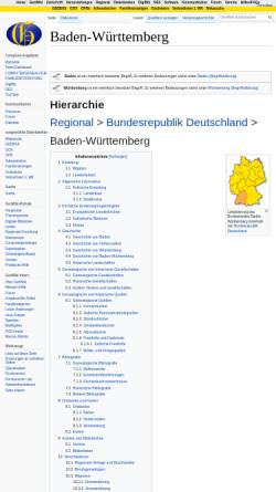 Vorschau der mobilen Webseite wiki-de.genealogy.net, Baden-Württemberg GenWiki