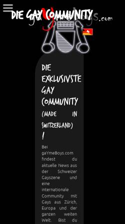 Vorschau der mobilen Webseite www.zuerigay.ch, Züri Gay