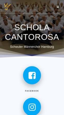 Vorschau der mobilen Webseite schola-cantorosa.de, Schola Cantorosa