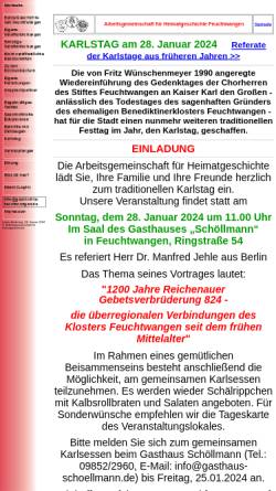 Vorschau der mobilen Webseite geschichte-feuchtwangen.de, Arbeitsgemeinschaft für Heimatgeschichte