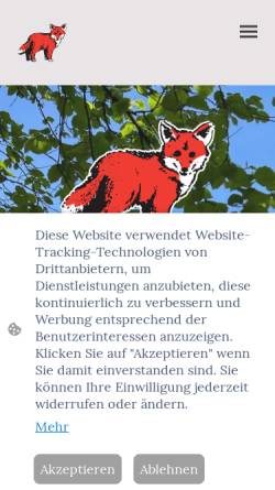 Vorschau der mobilen Webseite hpt-fuchsbau.de, Heilpädagogische Tagesstätte Fuchsbau