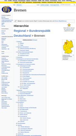 Vorschau der mobilen Webseite wiki-de.genealogy.net, Das Bundesland Bremen