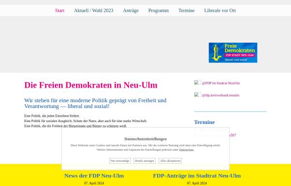 Vorschau von www.fdp-neu-ulm.de, FDP Stadt- und Kreisverband Neu-Ulm