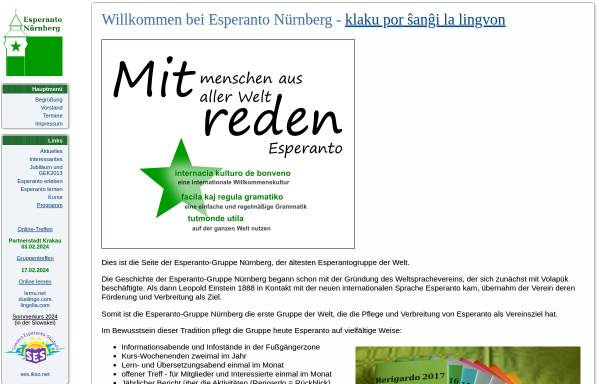Vorschau von www.esperanto-nuernberg.de, Esperanto-Gruppe Nürnberg e.V.