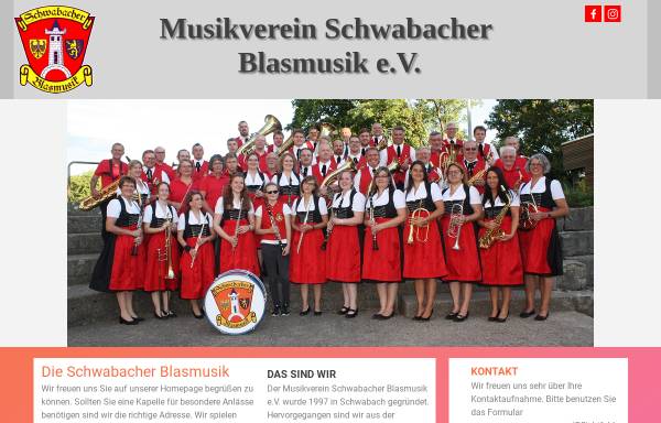 Vorschau von www.schwabacher-blasmusik.de, Schwabacher Blasmusik