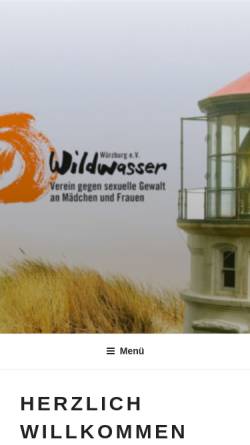 Vorschau der mobilen Webseite www.wildwasserwuerzburg.de, Wildwasser Würzburg e.V.
