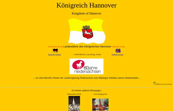 Vorschau von www.koenigreich-hannover.de, Königreich Hannover by Dr. Lutz König