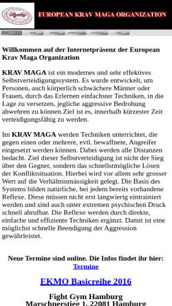Vorschau der mobilen Webseite www.kravmaga-germany.de, Krav Maga Germany