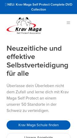 Vorschau der mobilen Webseite kravmaga-schweiz.ch, Krav Maga Self Protect Association Switzerland
