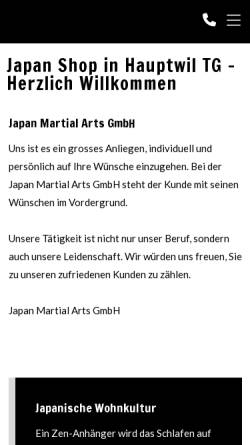 Vorschau der mobilen Webseite www.japanshop.ch, Japanshop Leo Gisin, Basel (CH)
