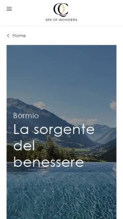 Vorschau der mobilen Webseite www.bagnidibormio.it, Bagni di Bormio Spa Resort