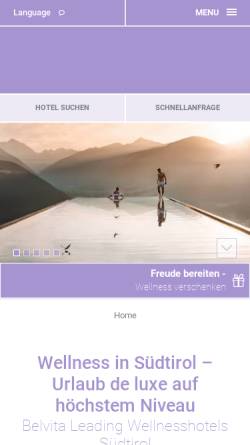 Vorschau der mobilen Webseite www.belvita.it, Belvita Hotels