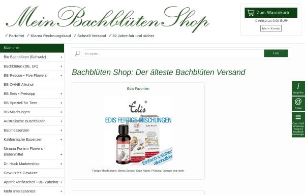 Vorschau von www.bachblueten-shop.com, Bachblüten Shop, FloraCura UK LTD