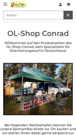 Vorschau der mobilen Webseite www.ol-shop-conrad.de, OL-Shop Conrad