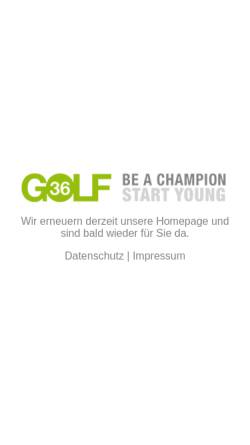 Vorschau der mobilen Webseite www.golf36.de, Golf36 Golfsport & Mehr e. K.