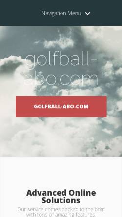 Vorschau der mobilen Webseite www.golfball-abo.com, Golfball-Abo