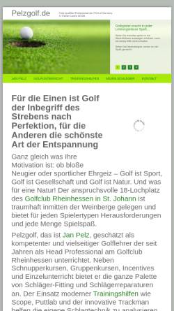 Vorschau der mobilen Webseite www.jwp-golf.de, JWP-Golf