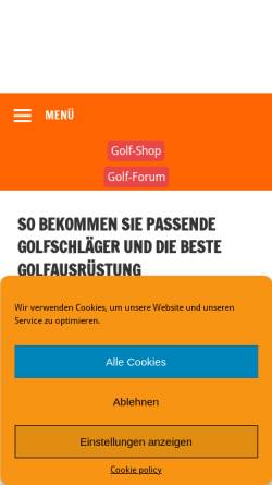 Vorschau der mobilen Webseite www.marken-golf.de, Marken-Golf, Brigitte Klais