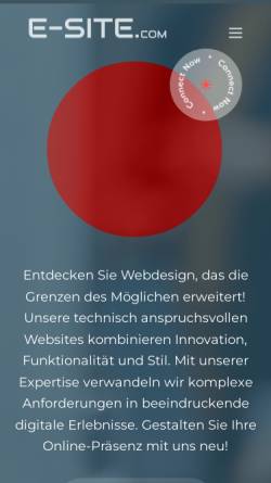 Vorschau der mobilen Webseite www.e-site.com, E-SITE.com