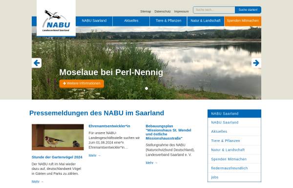Vorschau von www.nabu-saar.de, NABU Naturschutzbund e.V.