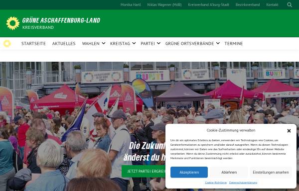 Vorschau von www.gruene-aschaffenburg.de, Bündnis 90/Die Grünen Aschaffenburg