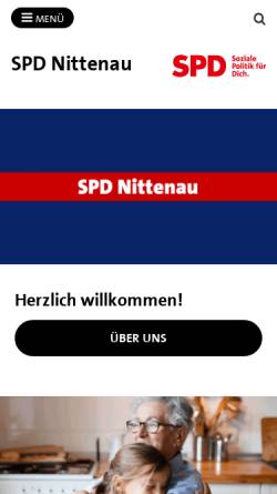 Vorschau der mobilen Webseite www.spd-nittenau.de, SPD Nittenau