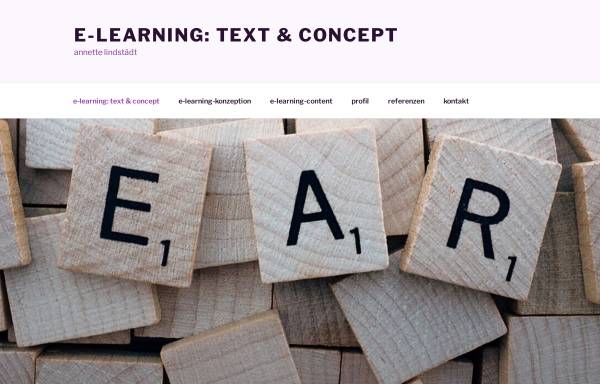 Vorschau von www.elearningtextundco.de, Annette Lindstädt, e-learning: text & concept