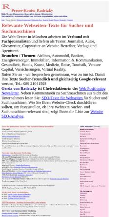 Vorschau der mobilen Webseite www.vonradetzky.de, Gerda von Radetzky