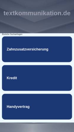 Vorschau der mobilen Webseite www.textkommunikation.de, Ralph Krüger