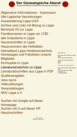 Vorschau der mobilen Webseite www.nhv-ahnenforschung.de, Der Genealogische Abend