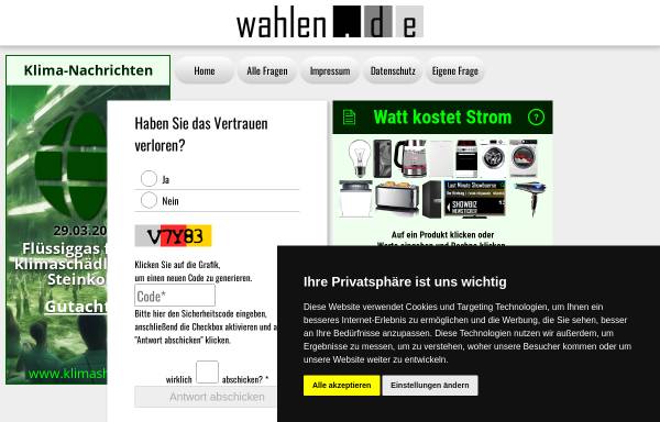 Vorschau von www.wahlen.de, wahlen.de