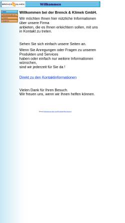 Vorschau der mobilen Webseite www.brenck-klimek.de, Brenck & Klimek GmbH
