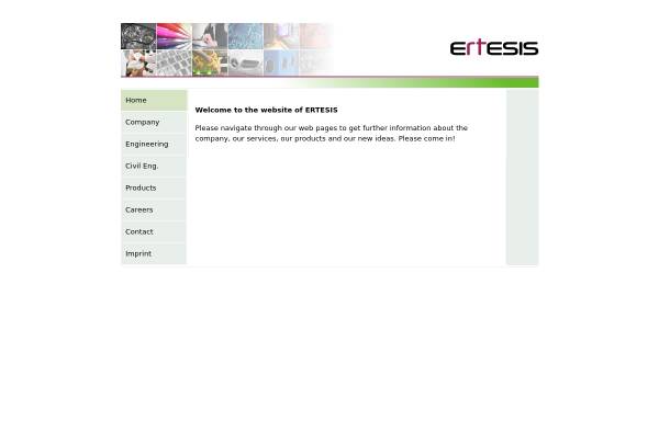 Vorschau von www.ertesis.de, Ertesis Automotive Systems, Inh. Dr.-Ing. Gregor Burmberger
