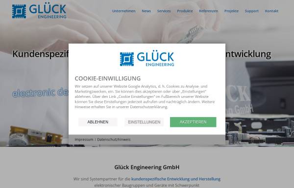 Vorschau von www.glueck-engineering.de, Glück Engineering GmbH
