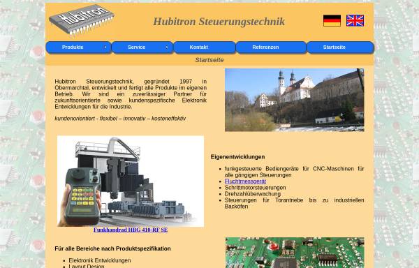 Vorschau von hubitron.de, Hubitron Steuerungstechnik - Werner Huber